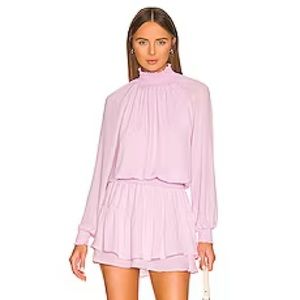 Turtleneck Ruffle Skirt Dress